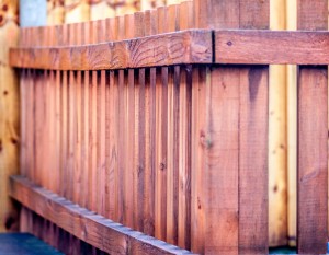 warped wooden fence