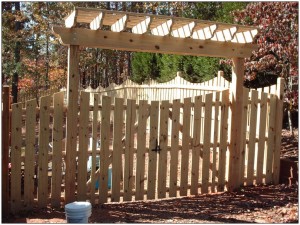 10 Foot Wide Arbor With Double Gate Forsyth GA Fence Gate