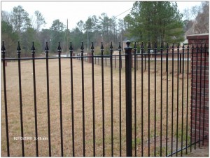 Wrought iron fence restoration