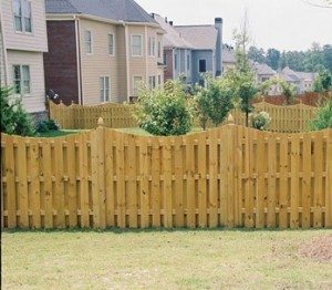 Shadow Box Wooden Fence