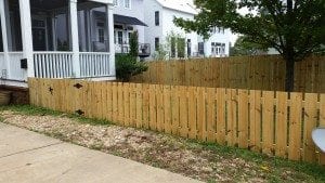 picket fence unstained wood