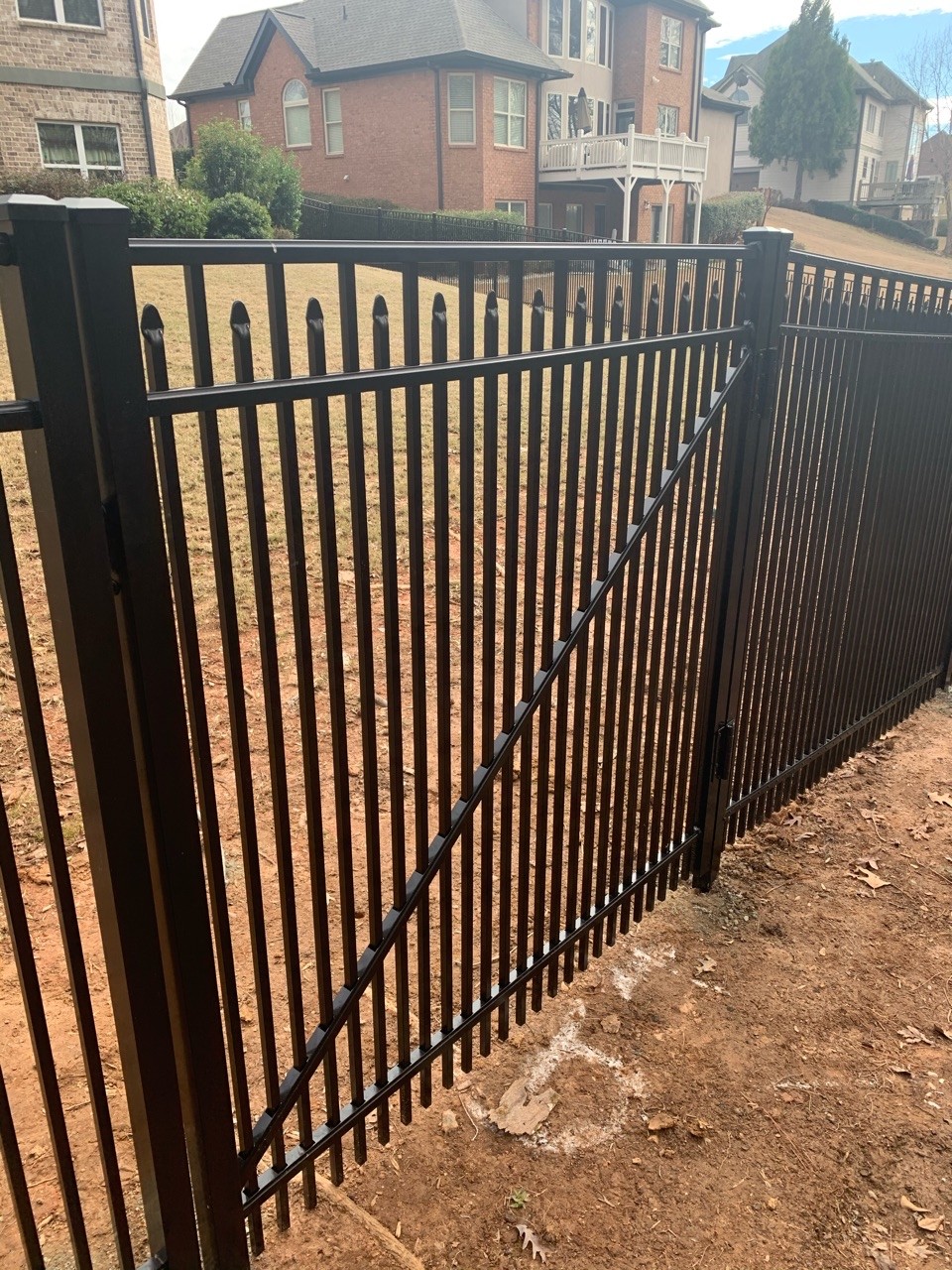 Residential Aluminum Fence with Gates Natural Enclosures