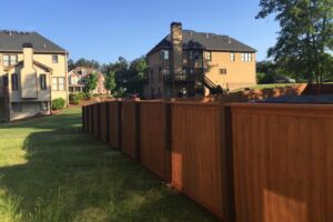 Board on Board Wood Fence
