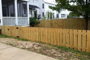 picket fence unstained wood